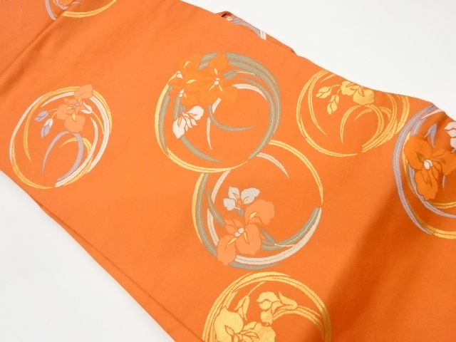 JAPANESE KIMONO / VINTAGE NAGOYA OBI / WOVEN IRIS